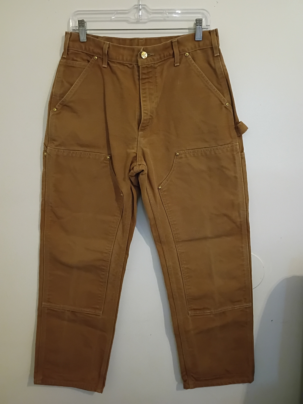 Carhartt Men's Loose Fit Double Knee BO1 Brown Cargo/Carpenter Pants Sz 32/30